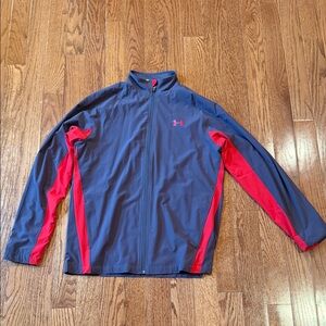 Under Armour Charcoal and Crimson Track Jacket